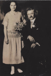 Marriage of Elizabeth (Himmelrich-Schmidt) Gegner and Vilis Kanapka, 1924Elizabetes (Himmelrihe-Šmite) Gegneras un Viļa Kanapka laulības, 1924. gads